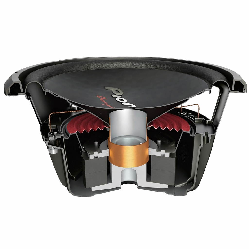 Subwoofer Pioneer 12 Ts-w312s4 1 Bobina 4 Ohms 1600w 500rms Color Negro