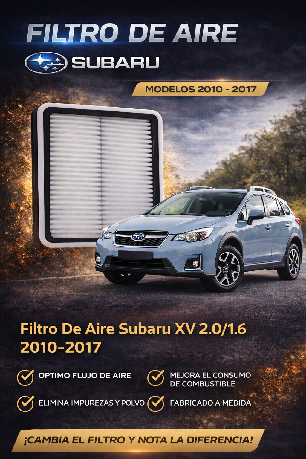 Filtro De Aire Subaru Xv 2.0/1.6 2010-2017