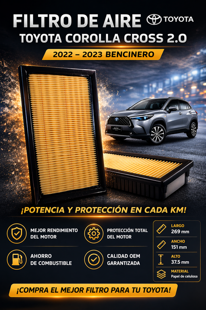 Filtro De Aire Toyota Corolla Cross 2.0 2022-2023