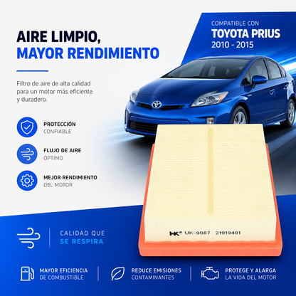 Filtro De Aire Toyota Prius 1.5 2015 - 2021 Hk/filtec