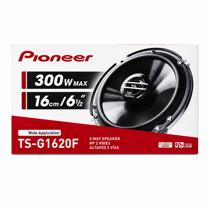 Bocinas Para Auto 6 1/2 PuLG 300w 2 Vías Ts-g1620f Pioneer Color Negro